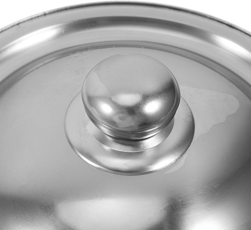KICHOUSE Stainless Steel Frying Pan Cover 20cm with Knob Universal round Skillet Lid for Cookware Home Kitchen Replacement - Image 3