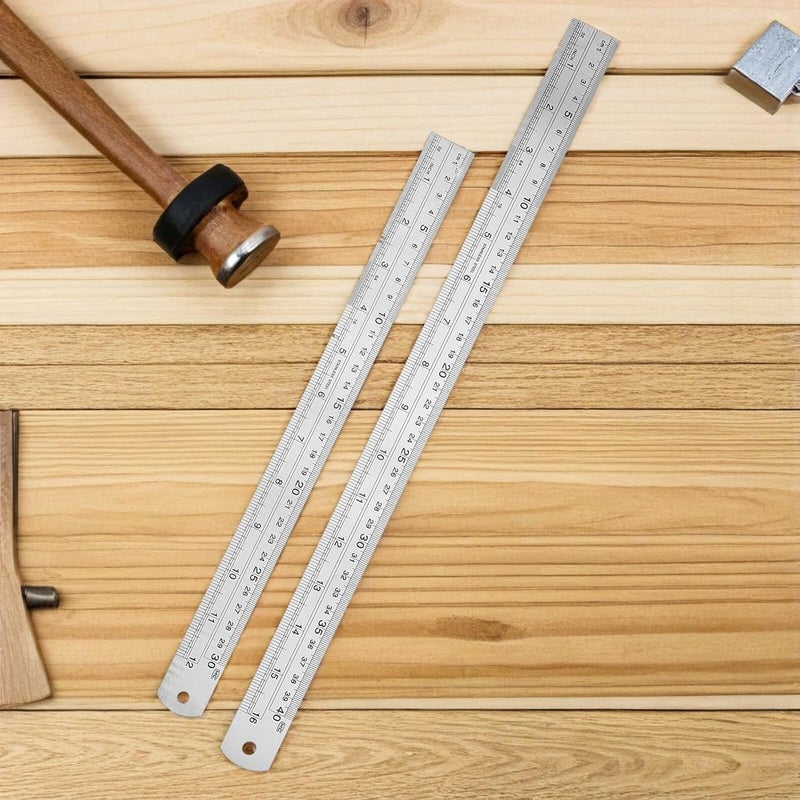 [Hard to source item] Garneck 4pcs Stainless Steel Rulers 15/20/30/40cm Dual-Sided Metric and Imperial Scale Metal Measuring Tools for Office School Workshop Use Globally engineered build Regional distribution available Unprecedented discount Cross-location transit friendly build All-round applied quality Fast moving goods Transit damage minimized design Timely planned dispatch Super practical New & improved Limited stock Balanced structure Scratch resistant Market popular practical build Assorted natural tone picks Discounted price Designed for KSA market Seasonal discount Just landed in store Innovative new product Replaceable parts Global flexible sizing options Global sizing options Seasonal & permanent compatible - Image 5