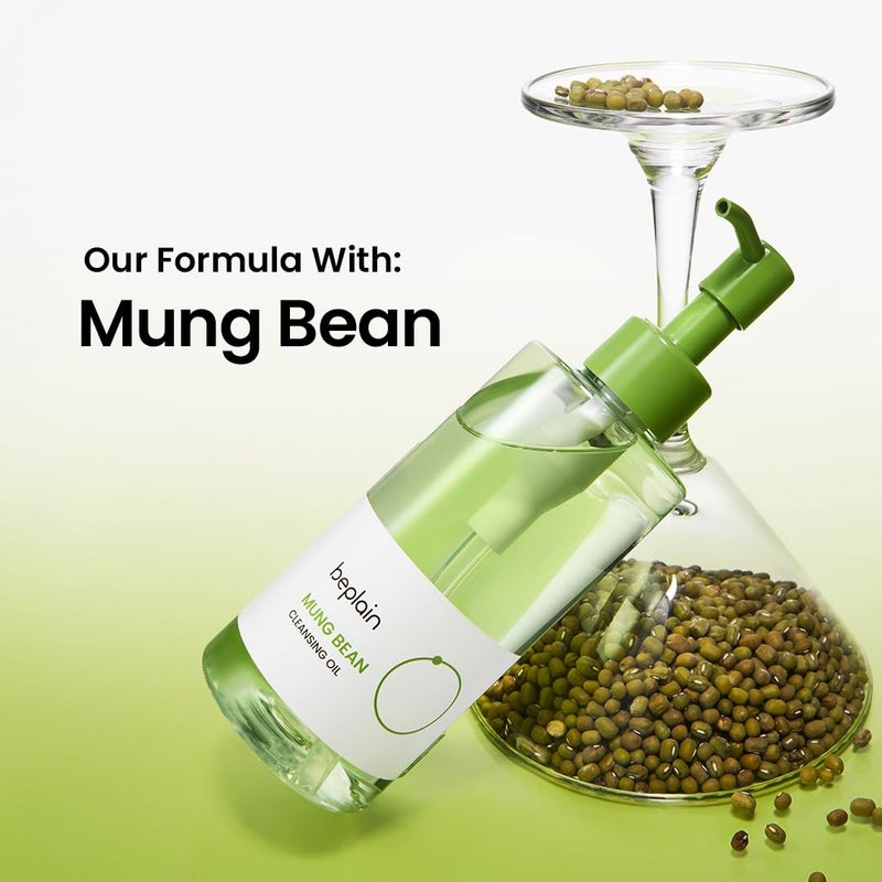 beplain Mung Bean Cleansing Oil(6.76fl.oz/200ml)| Fragrance-Free | Non-Comedogenic Tested| Makeup Blackhead Remover & Deep Pore Cleanser| Suitable for Sensitive Skin| Double Cleansing Korean Skincare - Image 3