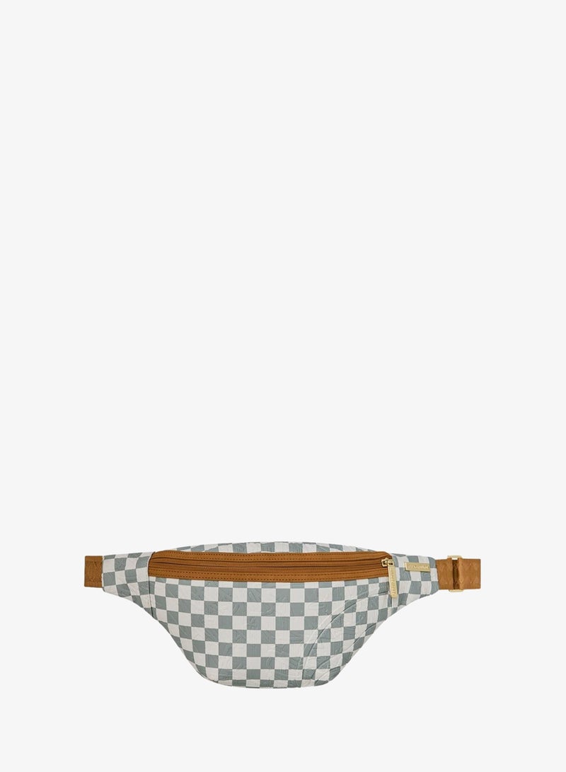 SPRAYGROUND GRAFF EMBOSSED CREAM CHECK SAVVY CROSSBODY - Image 1