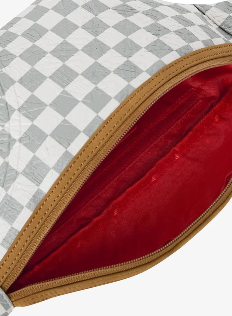 Sprayground  GRAFF EMBOSSED CREAM CHECK SAVVY CROSSBODY  | Best Price UAE