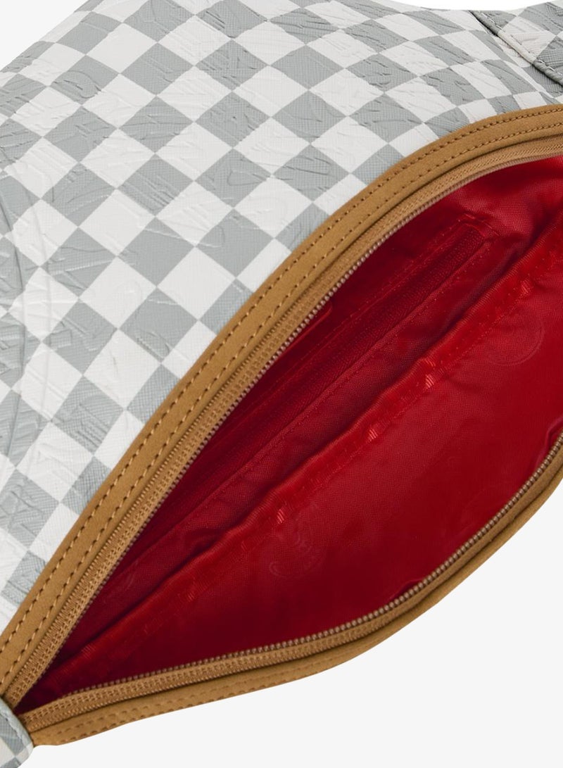 SPRAYGROUND GRAFF EMBOSSED CREAM CHECK SAVVY CROSSBODY - Image 4