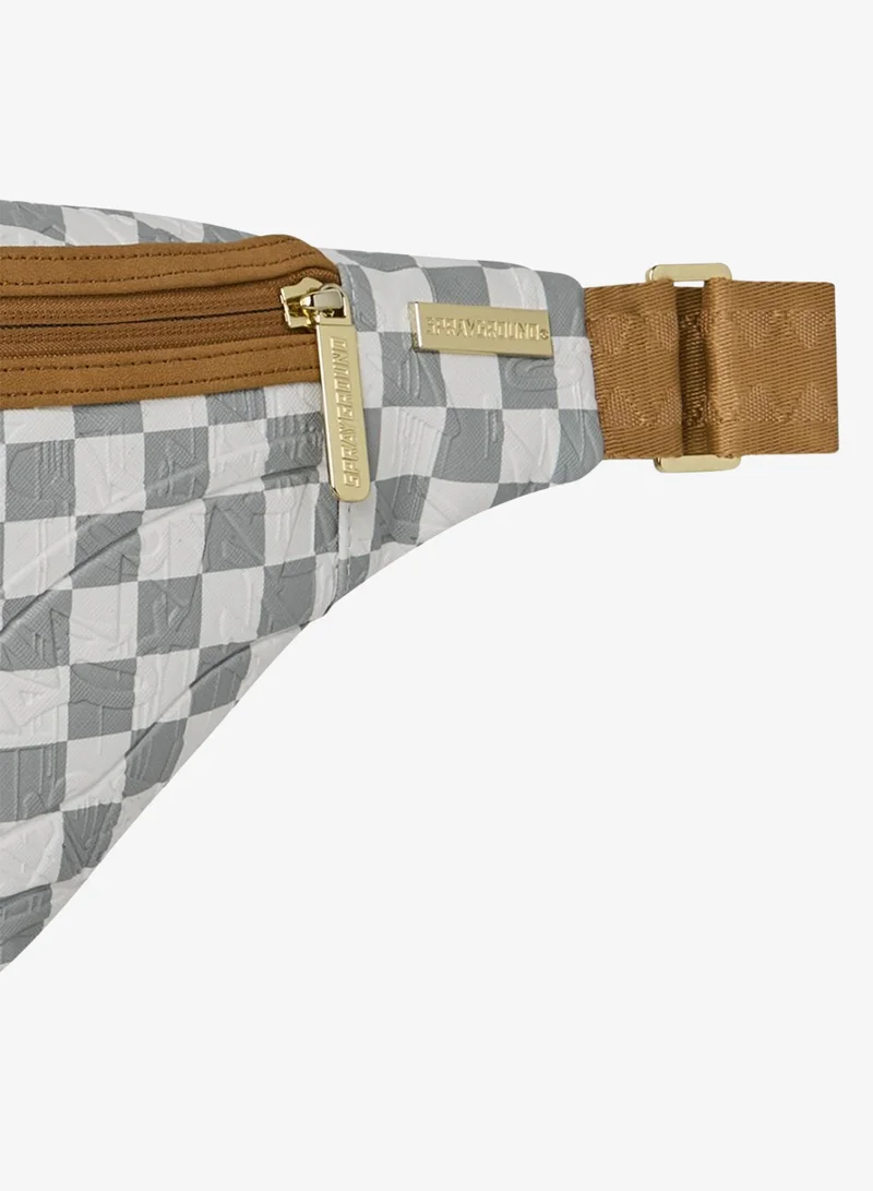 Sprayground  GRAFF EMBOSSED CREAM CHECK SAVVY CROSSBODY  | Best Price UAE