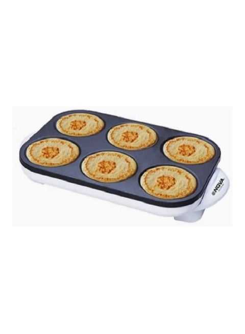Pancake & Crepe Maker | 1000W Non-Stick | 220-240V Electric Griddle - NT-172CM6" White