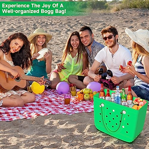 DGLOZE 2PCS Divider Tray for Bogg Bag X Large - Divide Space and Organizer Bags - Beach Bag Accessories (White) - Image 4