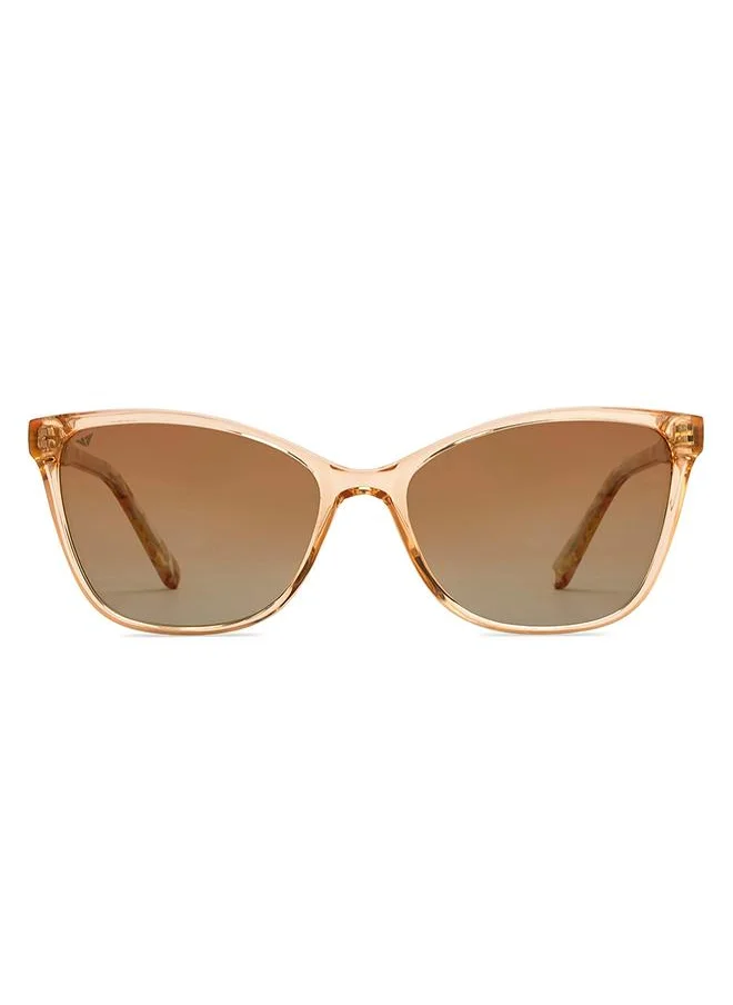 VINCENT CHASE Women's Full Rim Cat Eye In Bloom Branded Latest And Stylish Sunglasses Polarized And 100% UV Protected Women Medium VC S16660