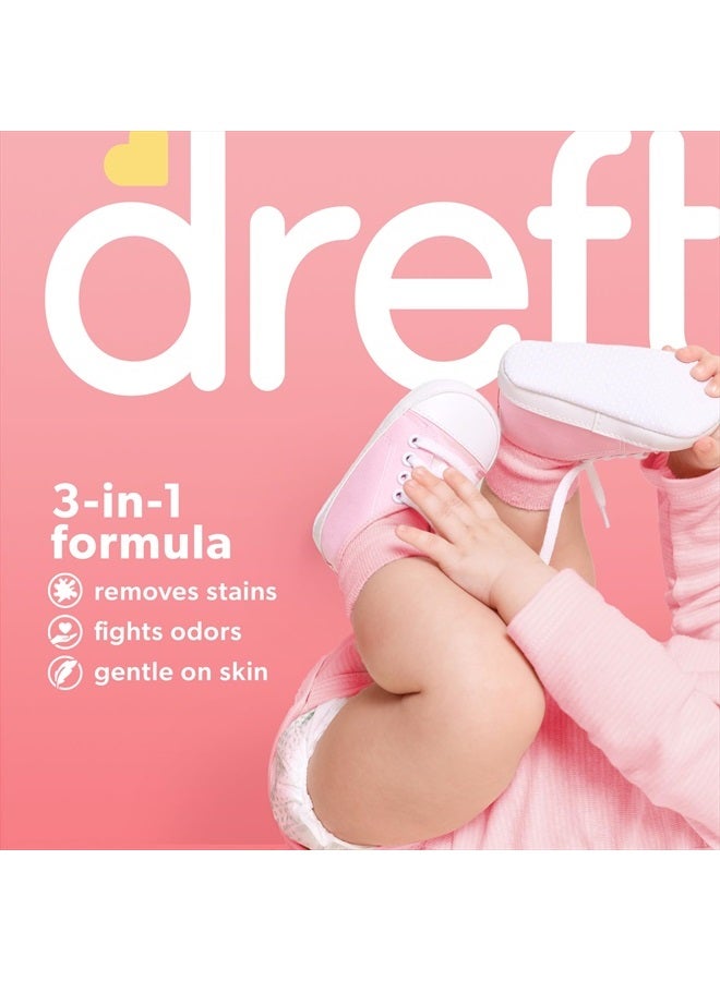 Dreft المرحلة 1: مسحوق غسيل ملابس الأطفال حديثي الولادة المضاد للحساسية (HE)، طبيعي للأطفال، حديثي الولادة، أو الرضع، 46 أونصة سائلة (عبوة من 2) - Image 5