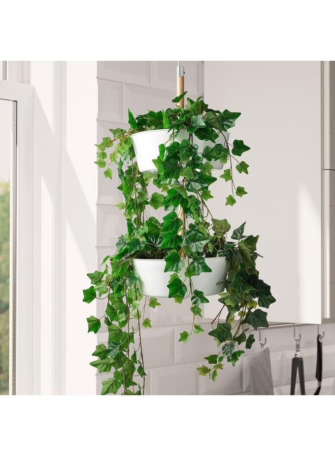 زبون نبات صناعي في وعاء، للاستخدام الداخلي/الخارجي/التعليق، لبلاب، 12 سم - Image 4