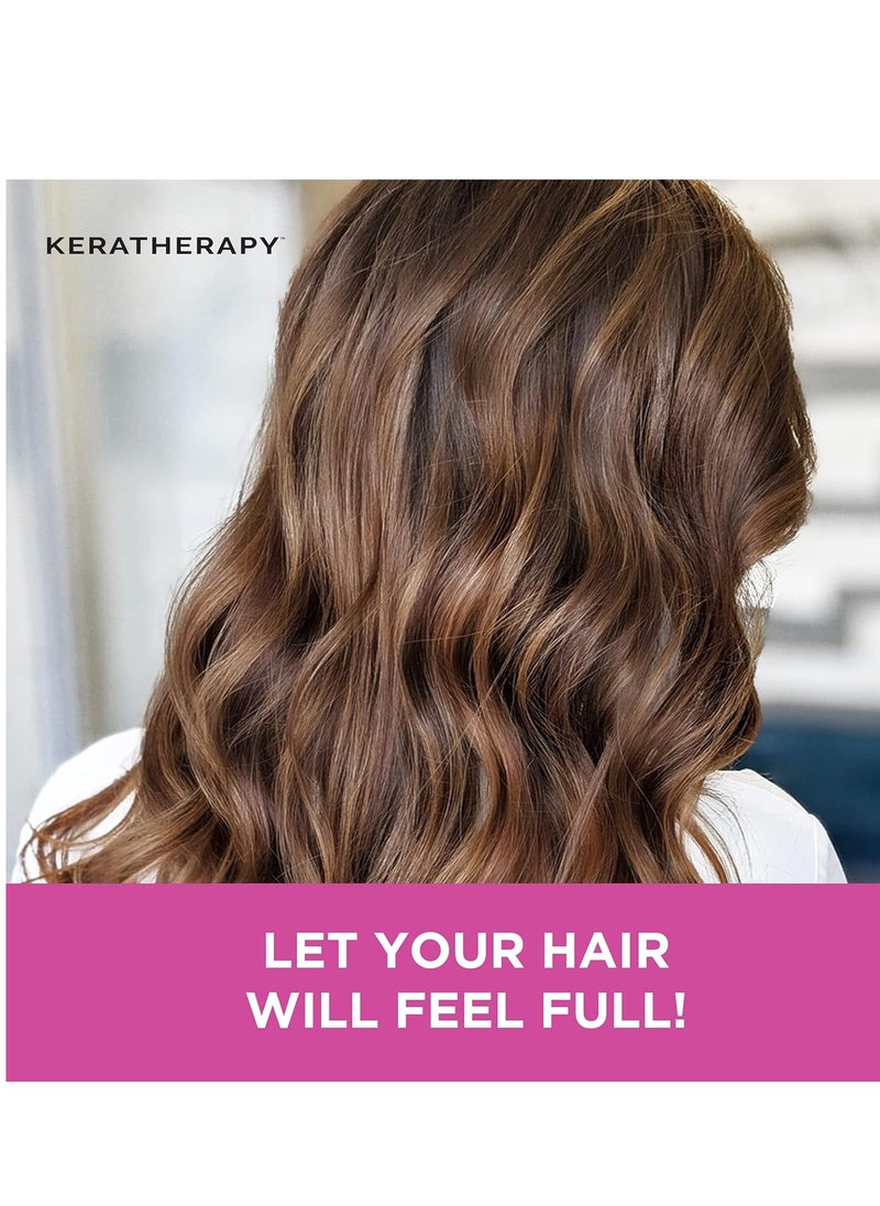 KERATHERAPY Keratherapy Keratin Infused Volume Conditioner, 10.1 fl. oz., 300 ml - Thin Hair Conditioner for Volume & Thickening - With Hemp Seed Oil, Indian Laurel Extract, Sea Kelp & Hydrolyzed Silk  - Image 4
