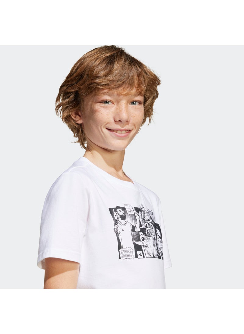 Adidas Kids Messi Icon Graphic T-Shirt  - Image 4