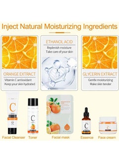 MOOYAM Vitamin C Complete Facial Care Kit 5-in-1 Skincare Gift Set Anti-Aging  Boosting Collagen And Hydrating for Women  - Image 4