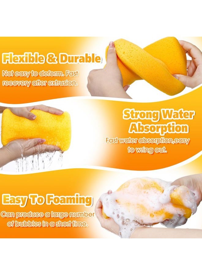 Tioncy 24 Pcs Large Sponges Bulk 7.5 x 5.5 x 1.9 Inch Grouting Car Wash Foam Cleaning and Washing Sponge Commercial Foam Large All Purpose for Cleaning Dishes Car Tile Bike - Image 5