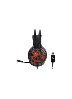 Bloody Gaming Headset with Single Orange Lightning - Black  - Image 4