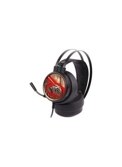 Bloody Gaming Headset with Single Orange Lightning - Black  - Image 3