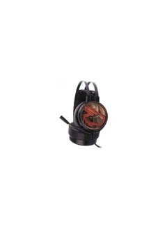 Bloody Gaming Headset with Single Orange Lightning - Black  - Image 2