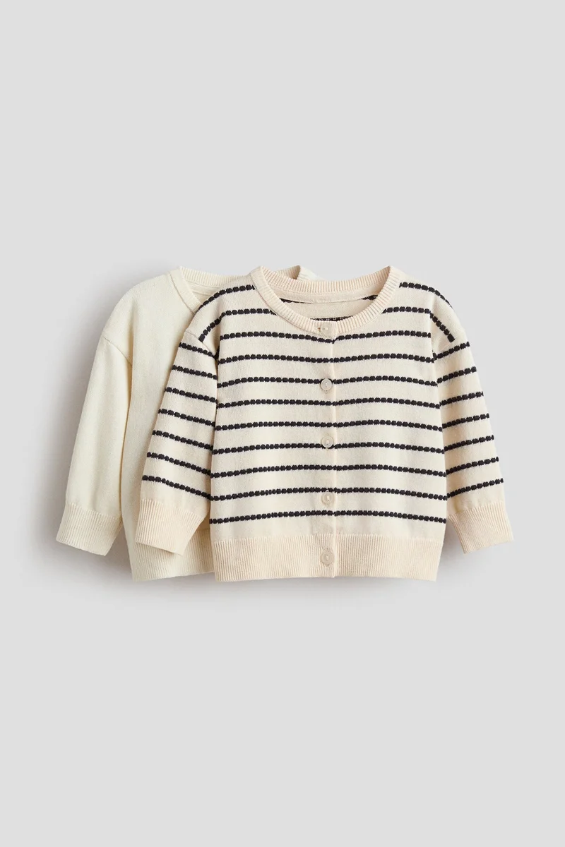 H&M 2-pack cotton cardigans