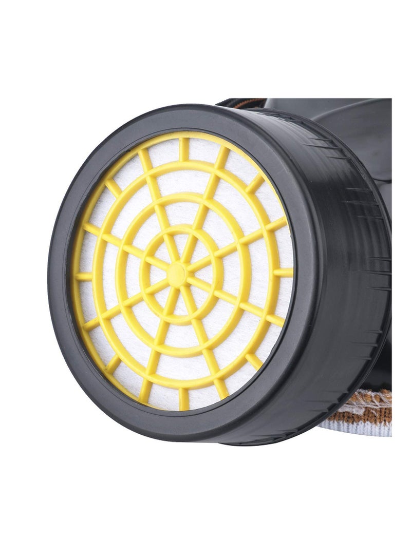 Industrial Gas Chemical Anti-Dust Paint Respirator Mask Glasses Goggles Set. - Image 4