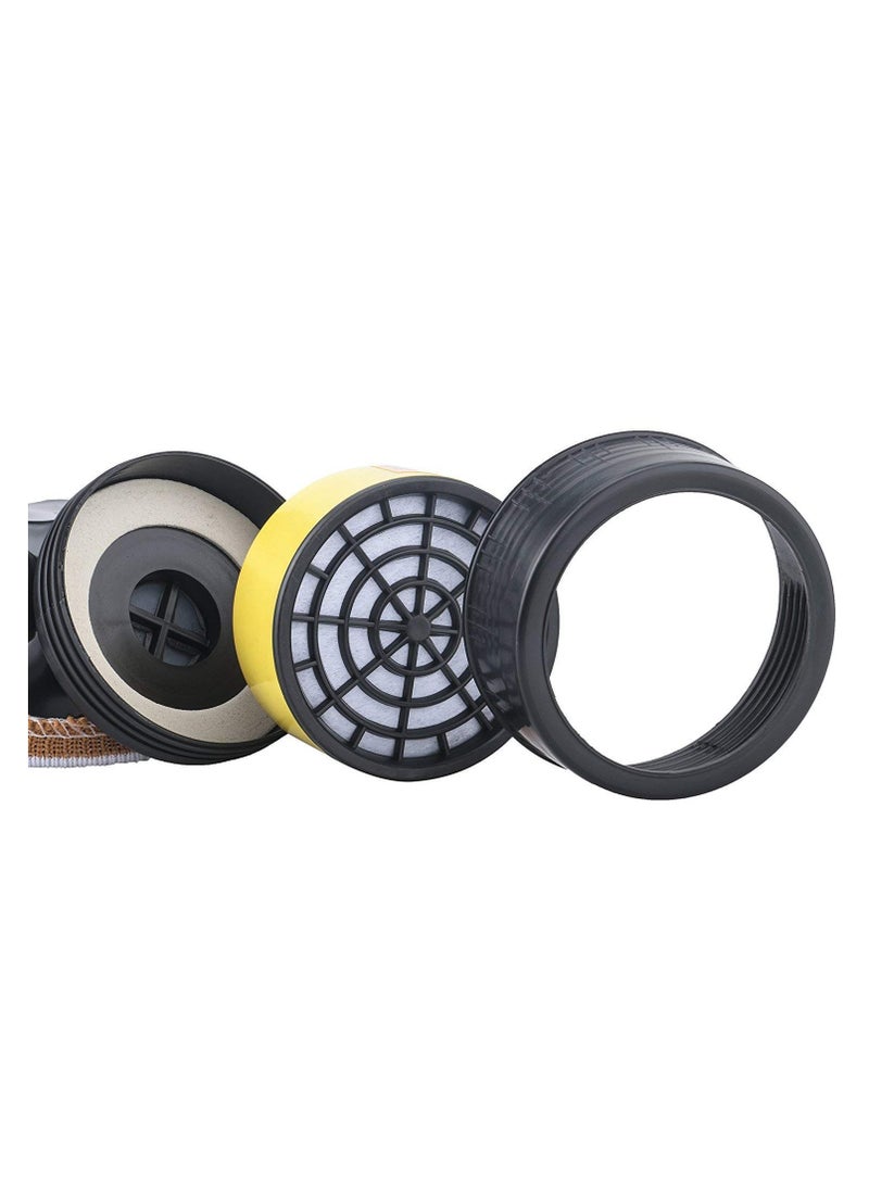 Industrial Gas Chemical Anti-Dust Paint Respirator Mask Glasses Goggles Set. - Image 5