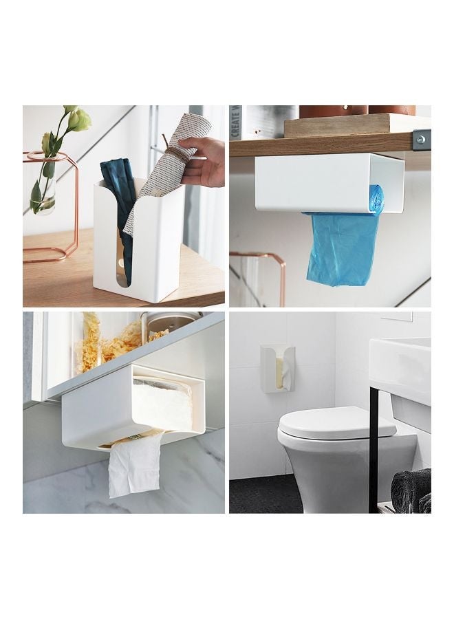 NIBEMINENT Wall Mounted Tissue Holder White 19.5x13.5x8.5centimeter - Image 4