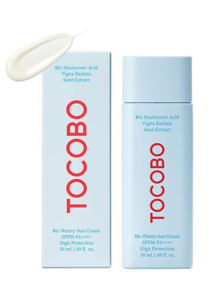 Tocobo Bio Watery Sun Cream SPF50+ PA++++ - 50ml, Blue - Image 1