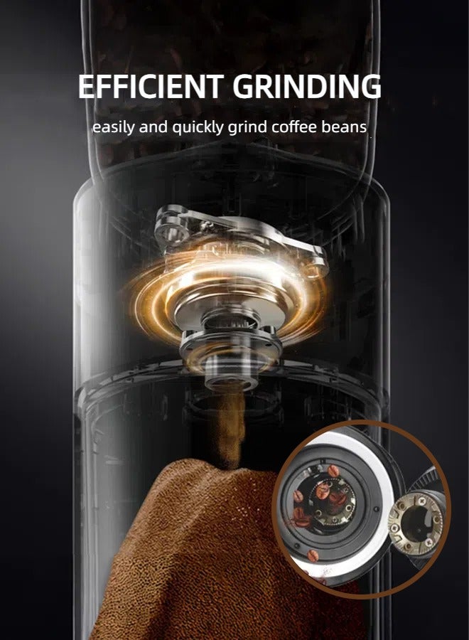 DSP Burr Coffee Grinder Electric,Adjustable Burr Grinder with 31 Precise Grind Settings for 12 Cups,Auto-Stop, Easy Clean,KA3083 Black - Image 3