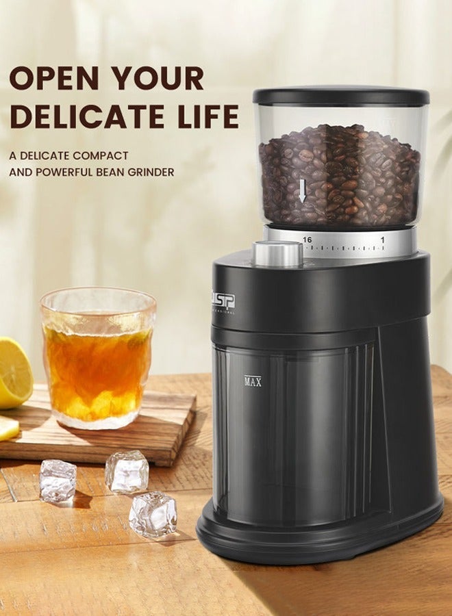 DSP Burr Coffee Grinder, Electric Conical Coffee Bean Grinder With 31 Adjustable Grind Settings For 2-12 Cups,KA3083 Sliver & Black - Image 2