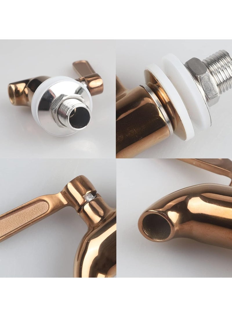 عام 2 قطعة صنبور موزع مشروبات، صنبور موزع مشروبات من الفولاذ المقاوم للصدأ صنبور صنبور صنبور معدني بديل مصقول - Image 2