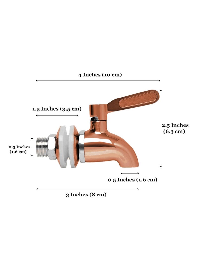 عام 2 قطعة صنبور موزع مشروبات، صنبور موزع مشروبات من الفولاذ المقاوم للصدأ صنبور صنبور صنبور معدني بديل مصقول - Image 3