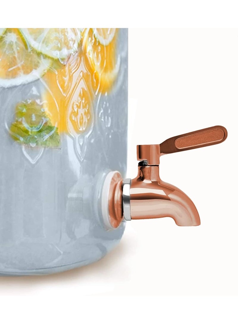 عام 2 قطعة صنبور موزع مشروبات، صنبور موزع مشروبات من الفولاذ المقاوم للصدأ صنبور صنبور صنبور معدني بديل مصقول - Image 5