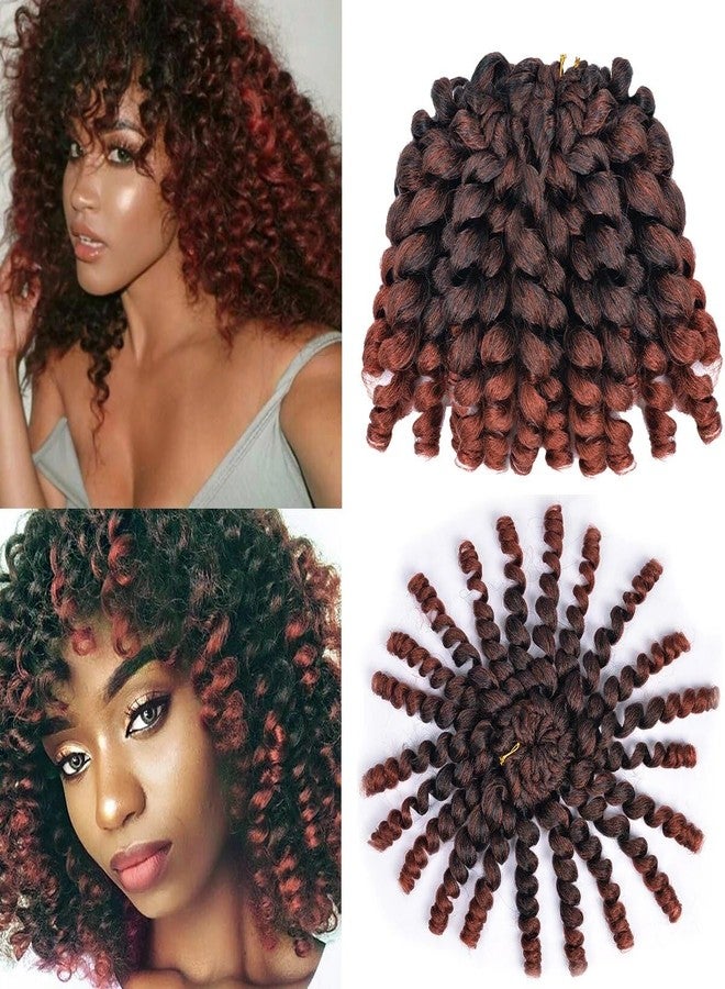 Luoyudu Wand Curl Crochet Braids Hair 8 Inch Jamaican Bounce Crochet Hair 80g/pcs Wand Curl Colored Crochet Braids T350 Ringlet Twist Hair Extension Crochet Hair (5pcs,T350) - Image 1