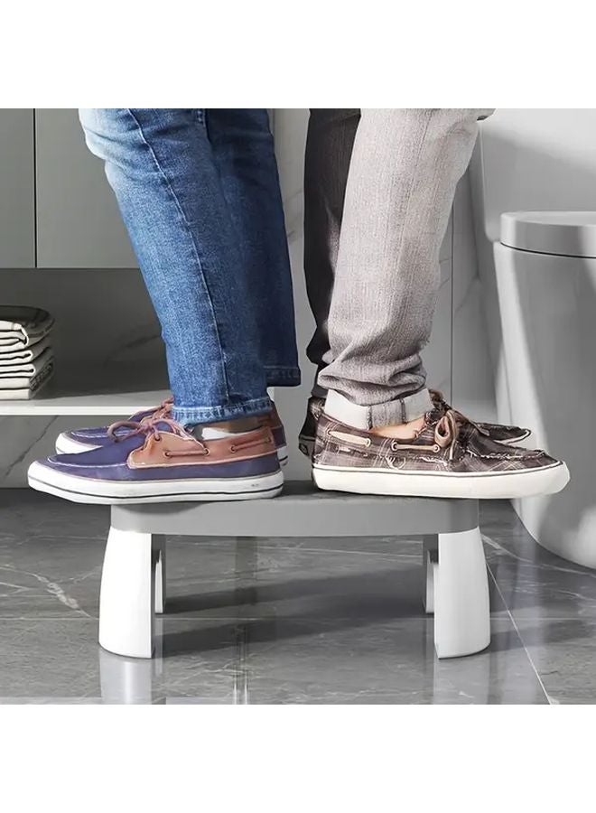 Pure White Adult Squat Toilet Stool Waterproof Foot Stool For Christmas Halloween Gift - Image 3