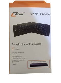 Zero Ultrathin Foldable Wireless Keyboard 3 Devices Mini Portable Rechargeable Bluetooth Keyboard 64 Keys Compatible with Ios Windows Android Tablet Laptop Phone  - Image 4
