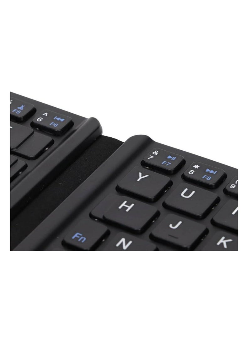 Zero Ultrathin Foldable Wireless Keyboard 3 Devices Mini Portable Rechargeable Bluetooth Keyboard 64 Keys Compatible with Ios Windows Android Tablet Laptop Phone  - Image 2