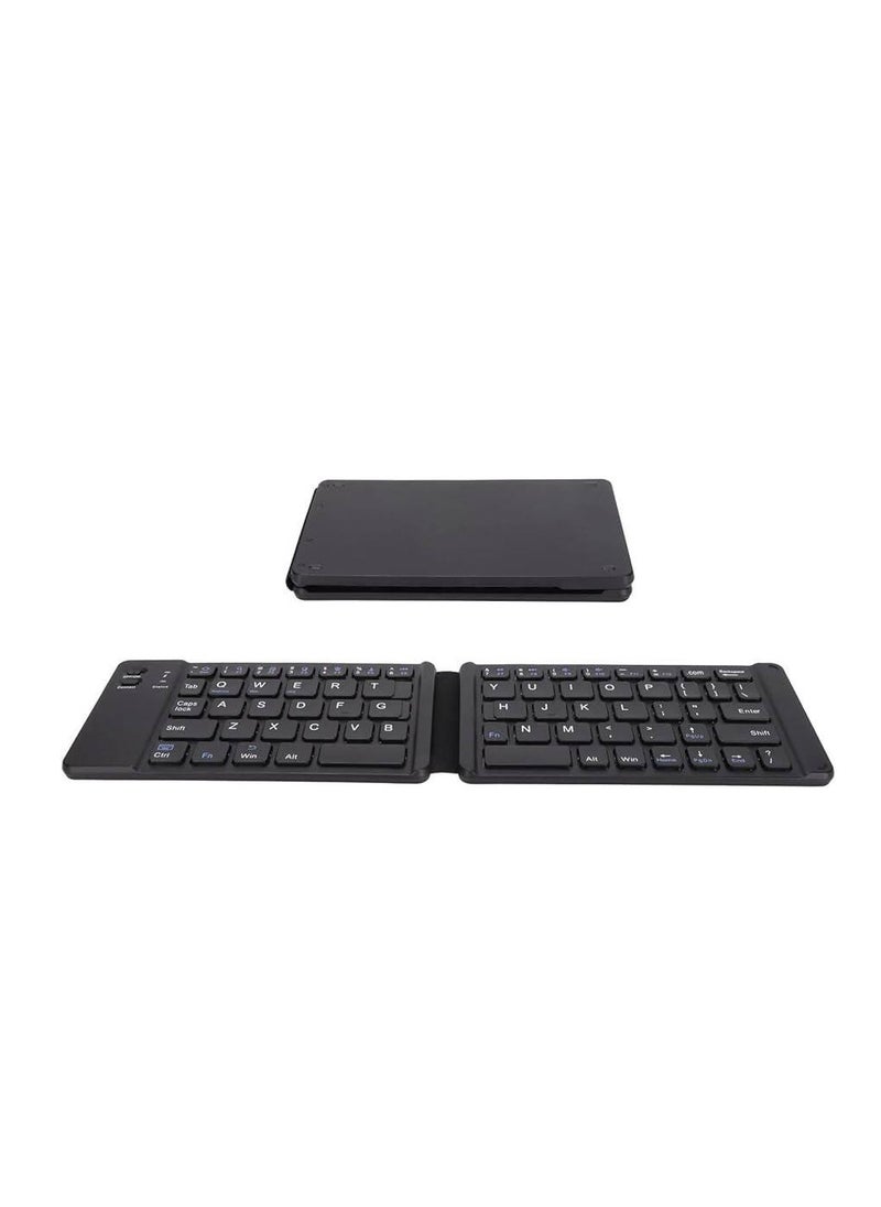 Zero - Ultrathin Foldable Wireless Keyboard 3 Devices Mini Portable Rechargeable Bluetooth Keyboard 64 Keys Compatible with Ios Windows Android Tablet Laptop Phone - Image 1