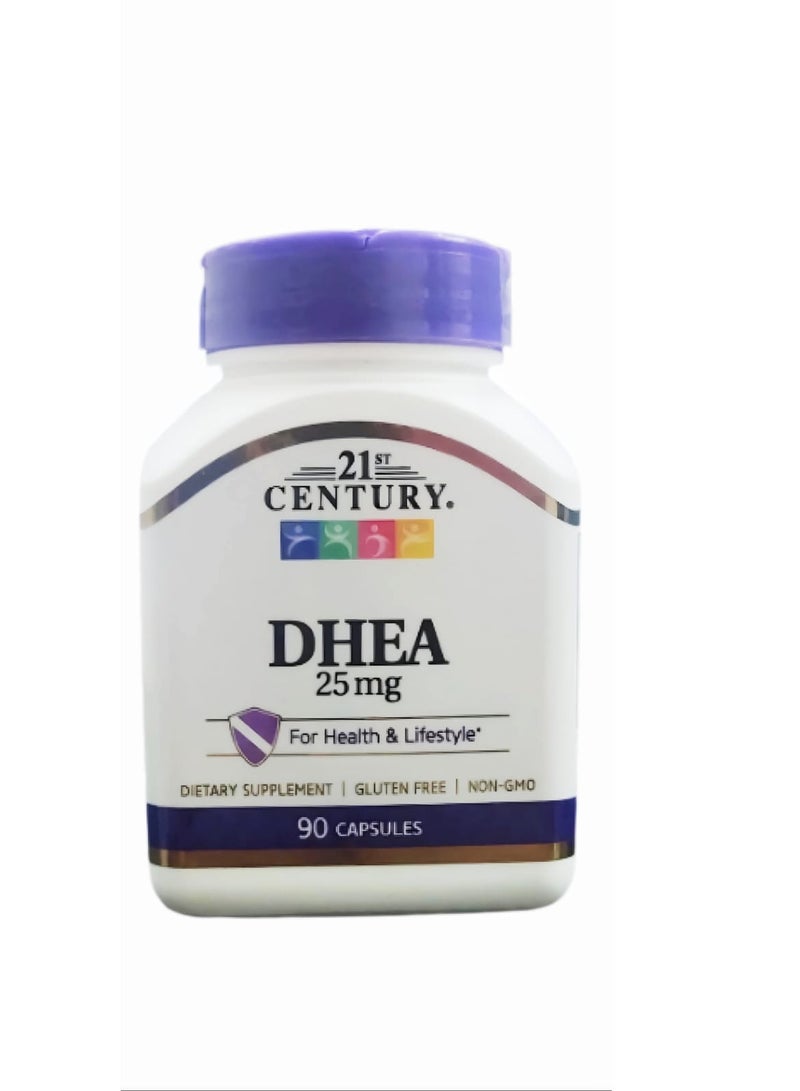 القرن الحادي والعشرون ديهيدرو ايبي آندروستيرون 25 مجم 90 كبسولة - Image 1