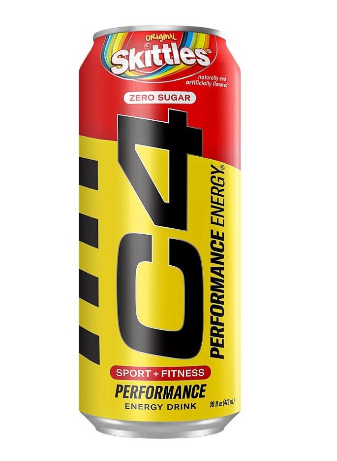 C4 Original Pre-Workout Energy Ready to Drink - Skittles - 473ml - Image 1
