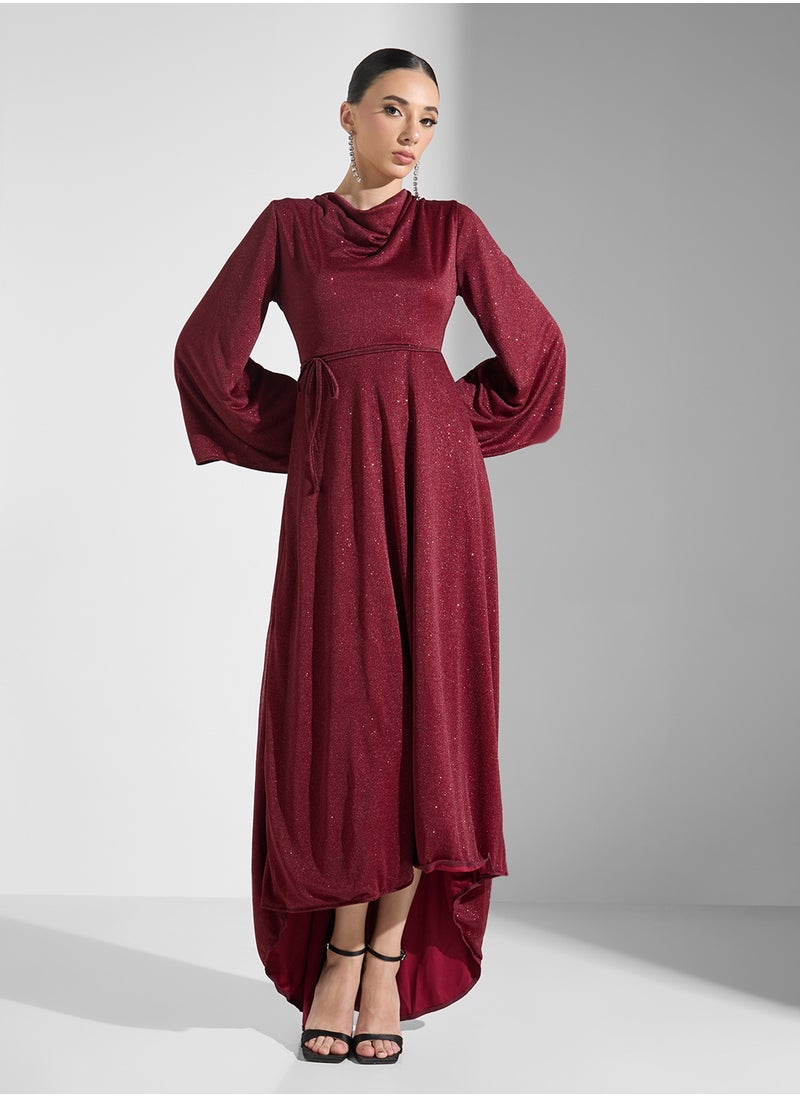 Khizana - A-Line Dress With Flare Sleeves - Image 1