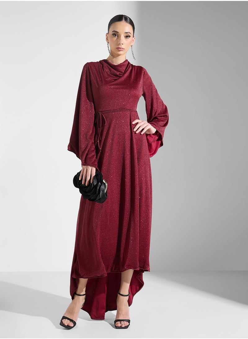 Khizana - A-Line Dress With Flare Sleeves - Image 1