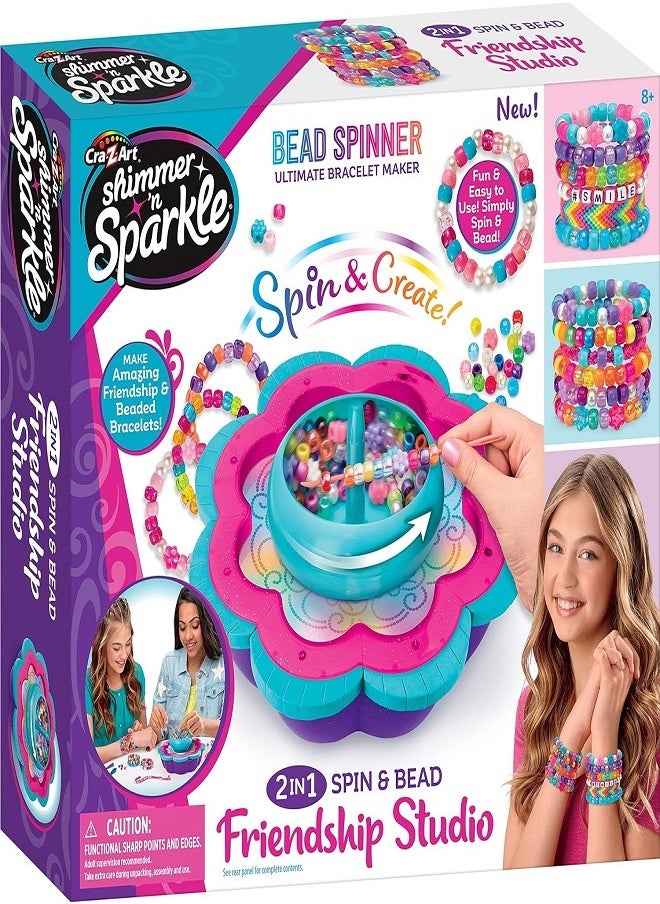Shimmer N Sparkle - 2-in-1  Spin & Bead Friendship  Studio Bracelet Maker - Image 1