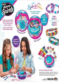 Shimmer N Sparkle 2-in-1  Spin & Bead Friendship  Studio Bracelet Maker  - Image 2