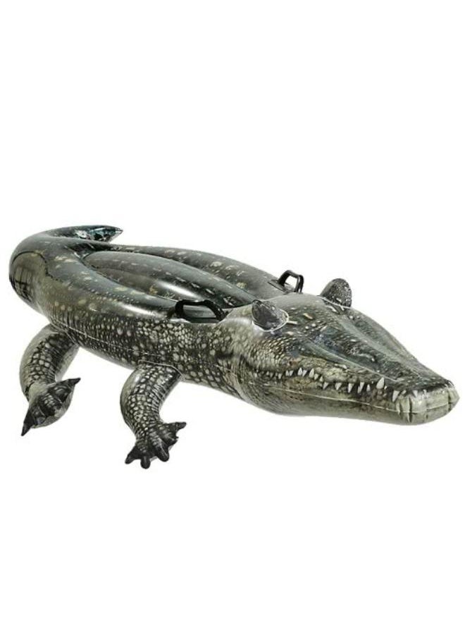 INTEX Realistic Gator Ride-On Inflatable  - Image 1