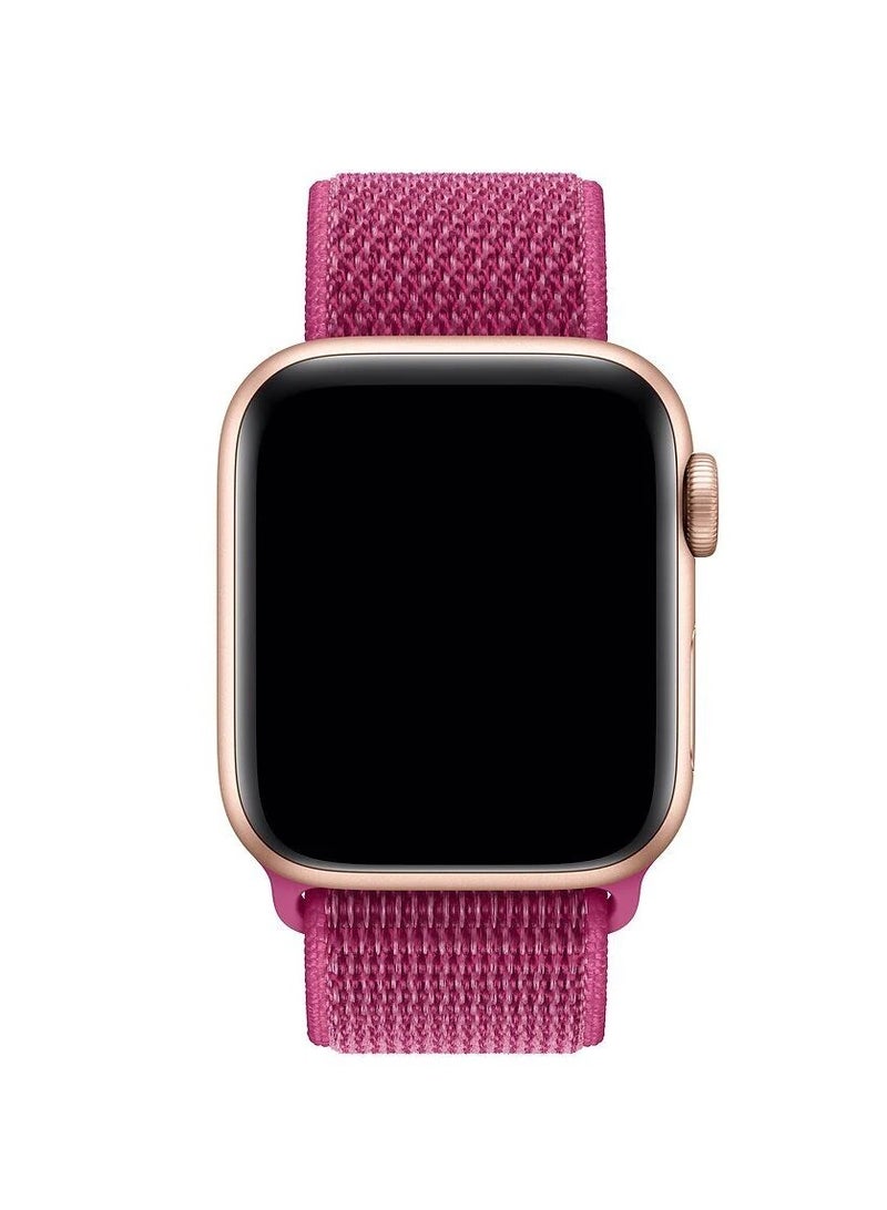 CATANES Nylon Sport Loop Band Compatible for Apple Watch 42mm (Series 10) 38mm 40mm 41mm Dragonfruit - Image 3
