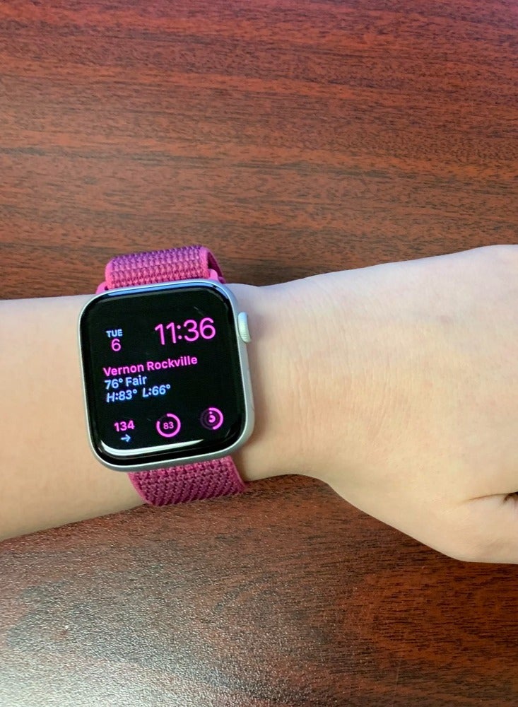 CATANES Nylon Sport Loop Band Compatible for Apple Watch 42mm (Series 10) 38mm 40mm 41mm Dragonfruit - Image 4