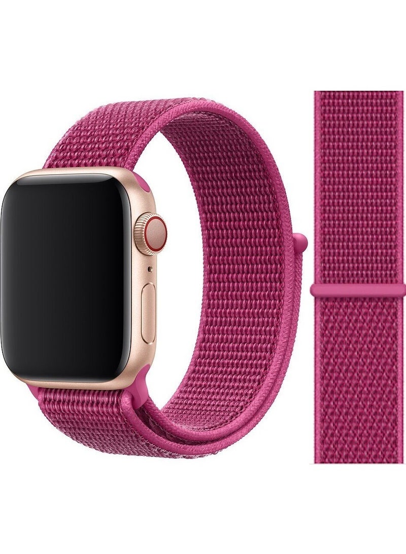 CATANES Nylon Sport Loop Band Compatible for Apple Watch 42mm (Series 10) 38mm 40mm 41mm Dragonfruit - Image 2