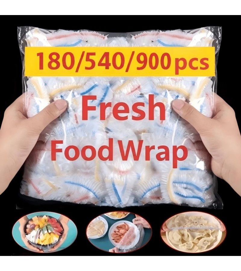 White Food Covers 180pc Disposable Plastic Dome Lids For Fruits Vegetables - Image 1