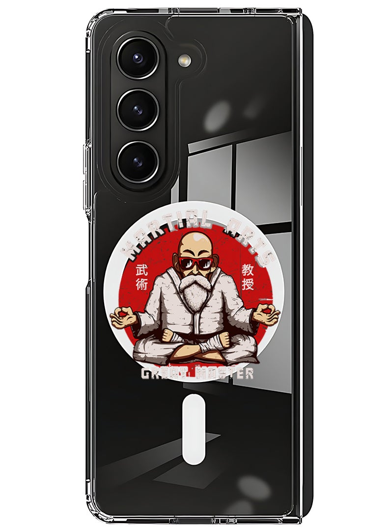 Theodor Magnetic Case for Samsung Galaxy Z Fold 6 Compatible with MagSafe Wireless Charging, Shockproof Phone Bumper Cover Martial arts - Image 1