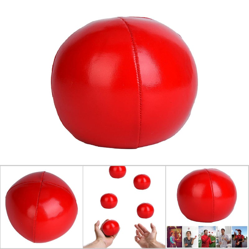 3 pcs PU Juggling Balls Clown Juggle Ball Set for Beginner&Professionals(red) - Image 4