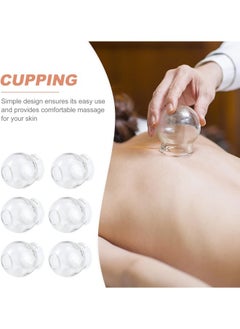 klarako 6Pcs Cupping Therapy Sets: Glass Fire Cupping Jars Thick Glass Cupping Set Chinese Acupoint Vacuum Cupping Therapy for Massage Back Relieve Fatigue ( No. 2 )  - Image 4