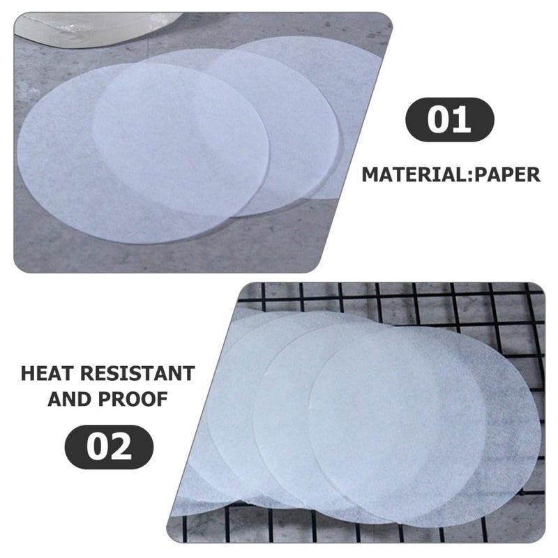 Non Stick Parchment Paper Sheets 13cm 200pcs For Baking Grill Pan Healthy Cooking - Image 4