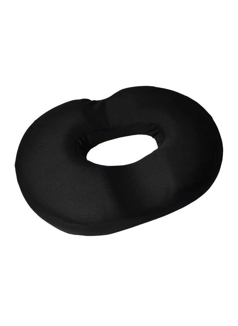 3XR - Premium Quality Contoured Donut Cushion Memory Foam Pillow Donut Pillow Seat Cushion For Car Chair Home Office 1 Pcs Black - Image 1